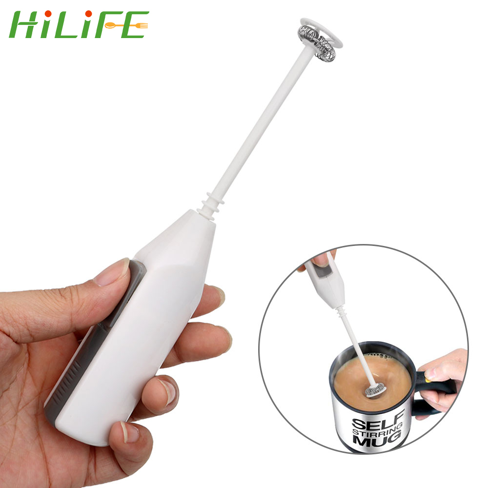 HILIFE Kitchen Tools Gadgets Egg Tools Portable Coffee Milk Frother  Electric Egg Beaters Handle Mixer Cooking Tools - Shopzal